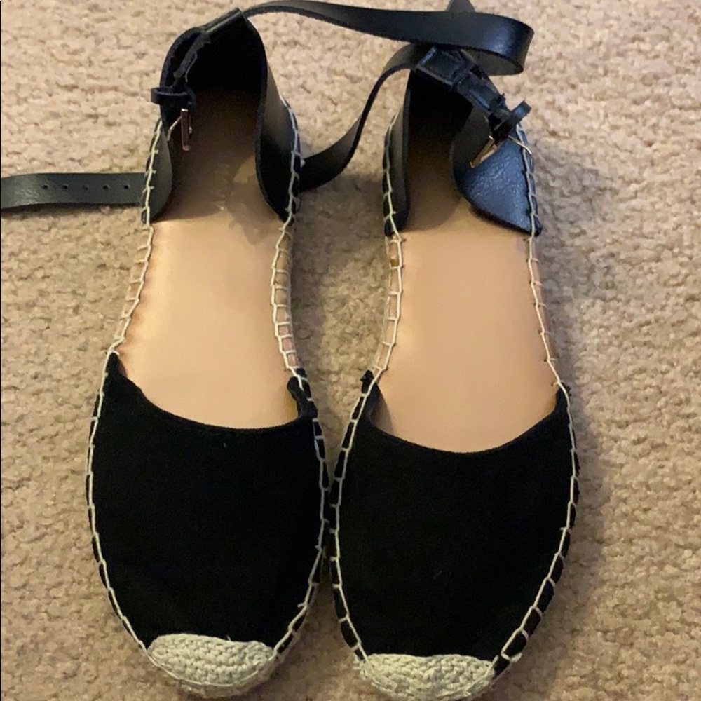 Brand new black espadrilles